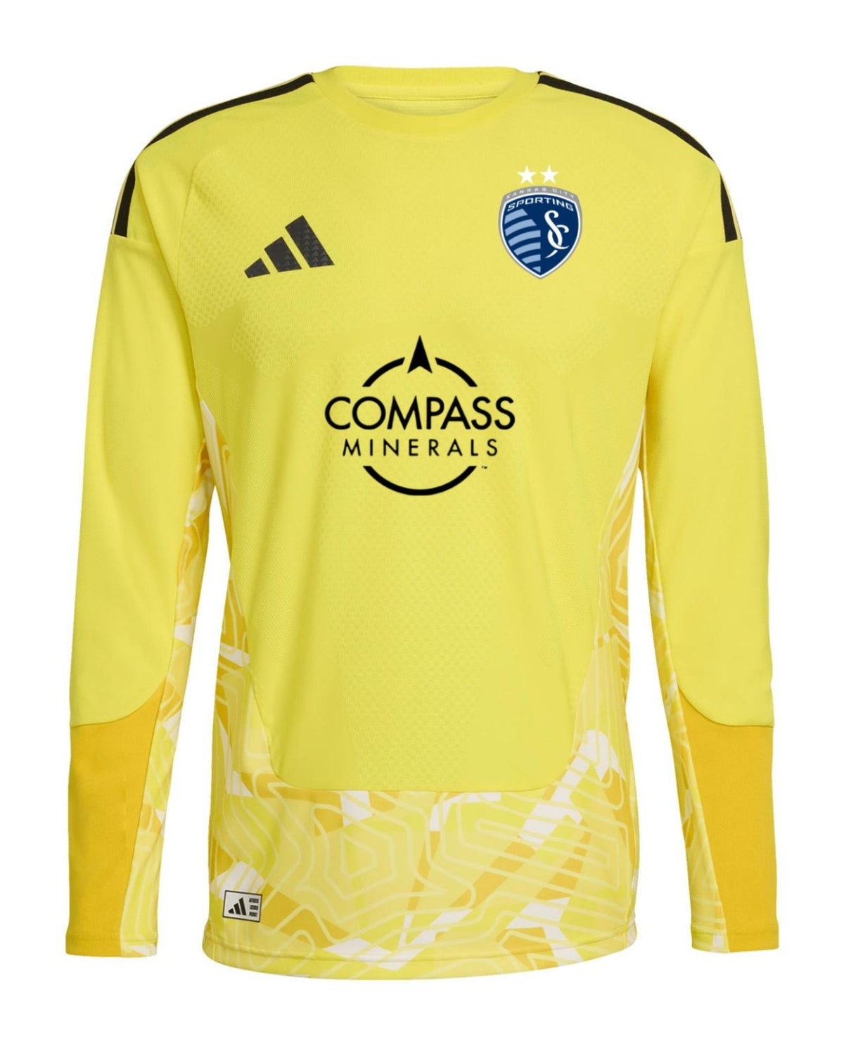 Sporting Kansas City 2026 yellow goalkeeper shirt front, long sleeves