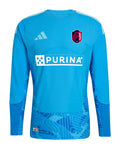 St. Louis City 2026 blue goalkeeper shirt front, sky blue with long sleeves