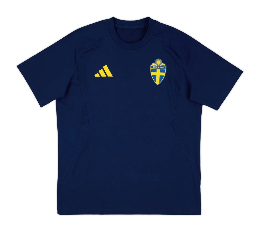 Sweden 2026 navy travel shirt front