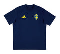 Sweden 2026 navy travel shirt front