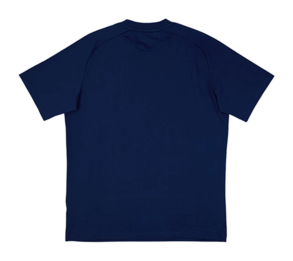 Sweden 2026 navy travel shirt back view