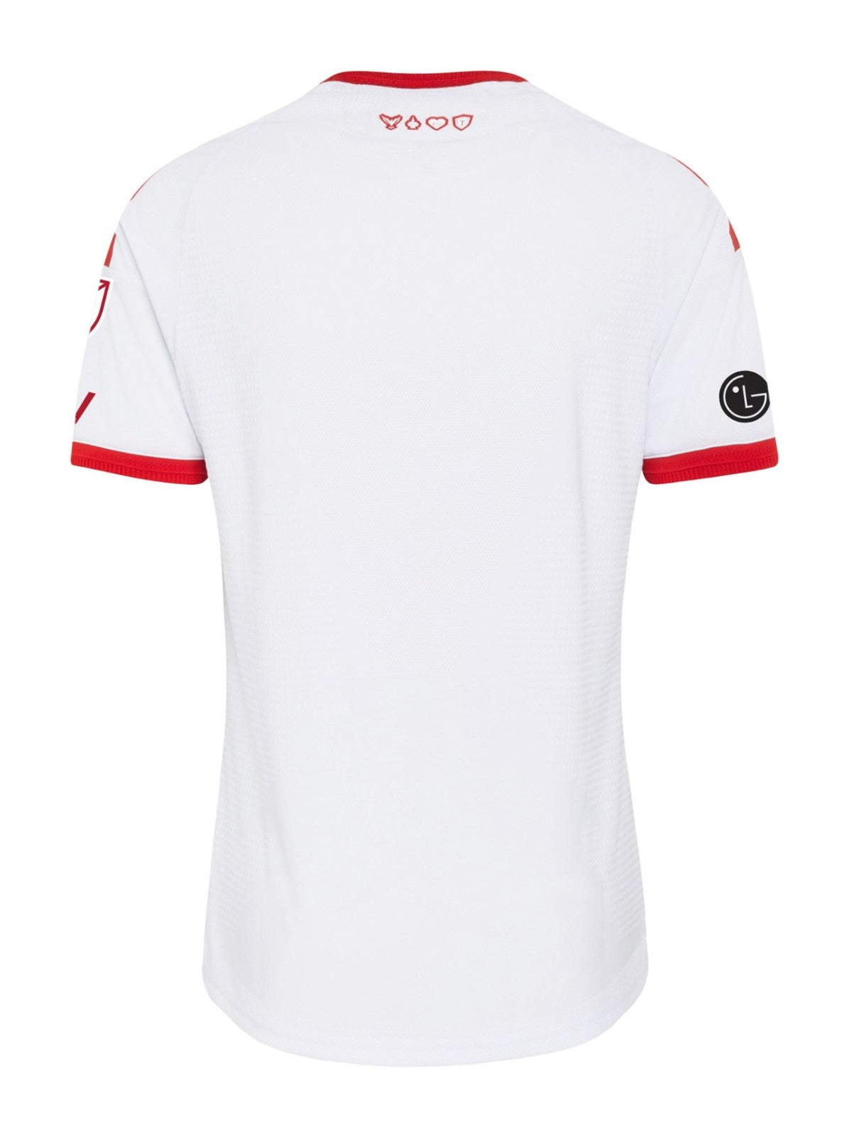Toronto FC 2026 away shirt back view, white with red trim