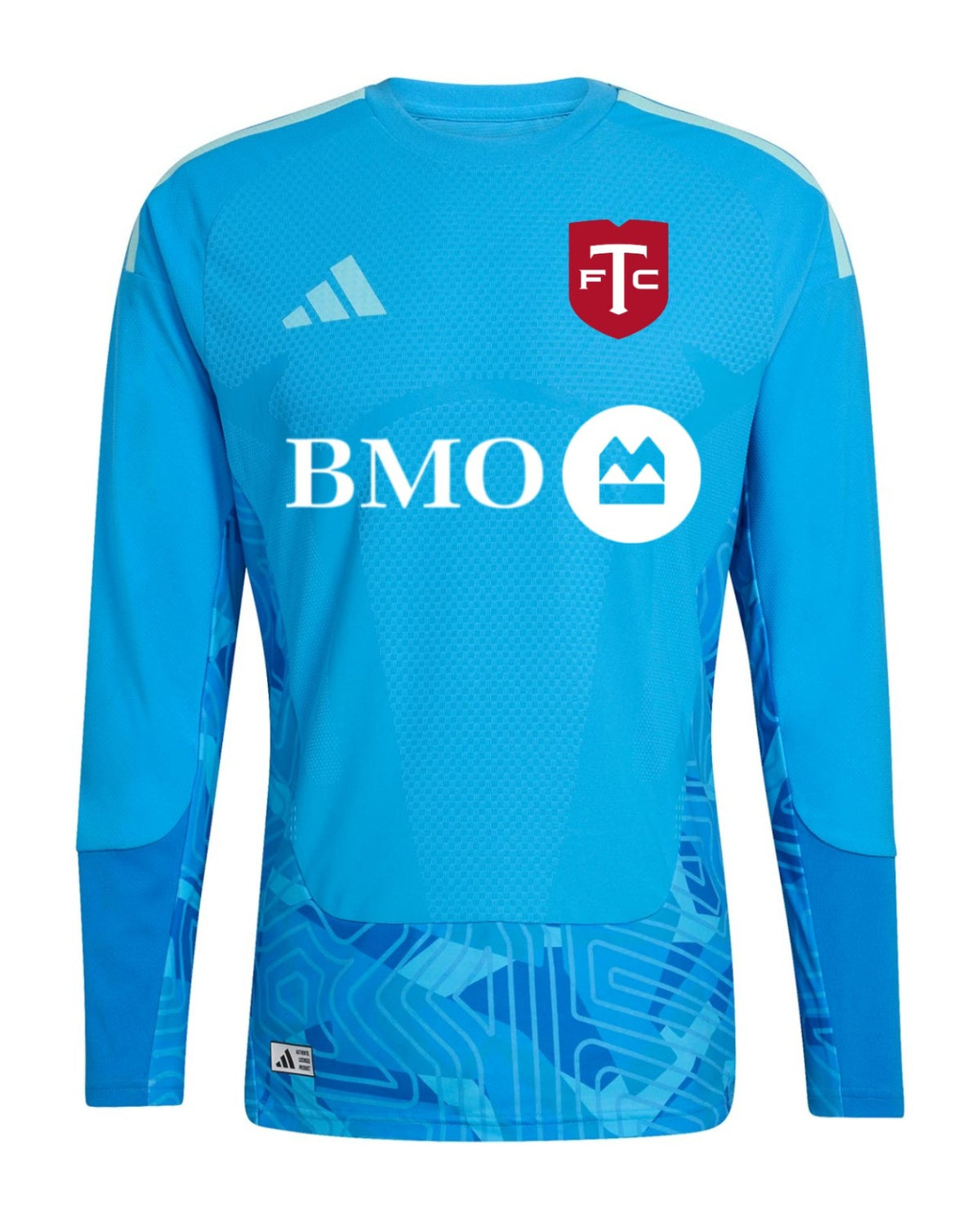 Toronto FC 2026 blue goalkeeper shirt front, sky blue long sleeves