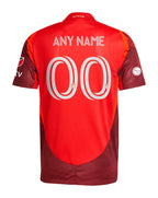 Toronto FC 2026 home shirt back view, red