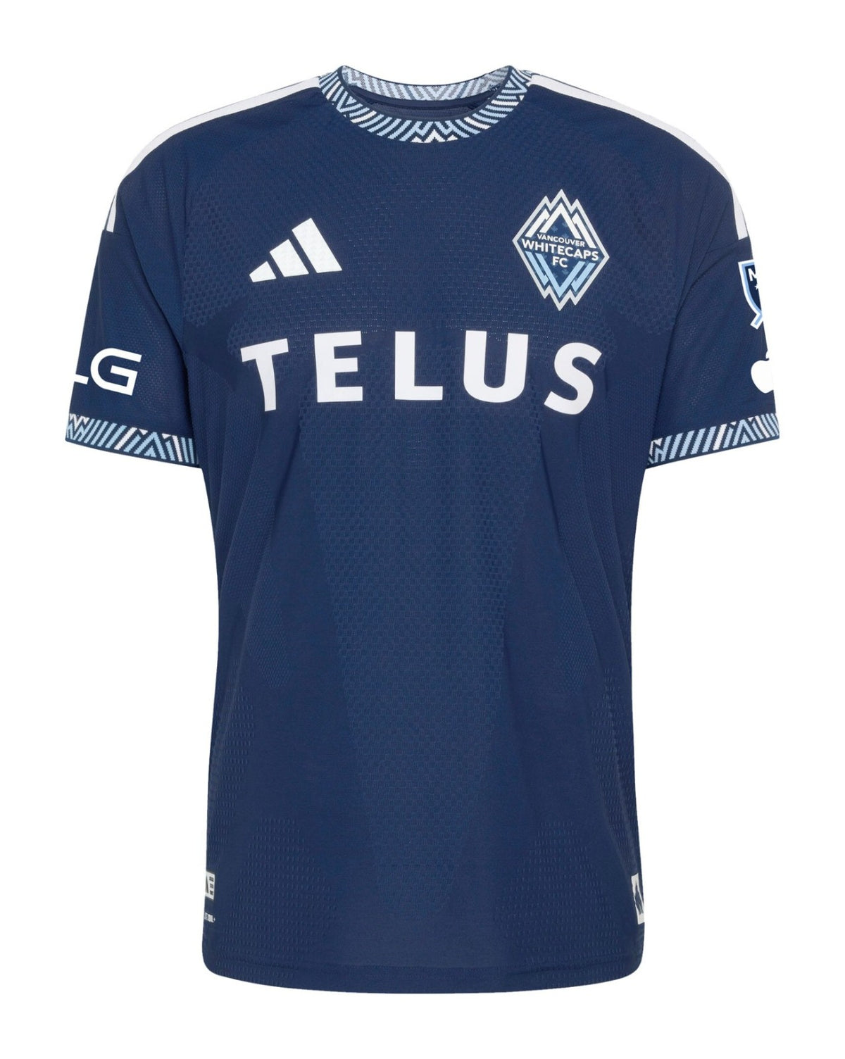Vancouver Whitecaps 2026 away shirt front, navy Coastal jersey