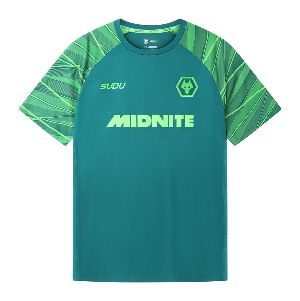 Wolves 2026-27 teal training shirt front