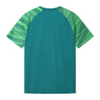 Wolves 2026-27 teal training shirt back with green sleeves