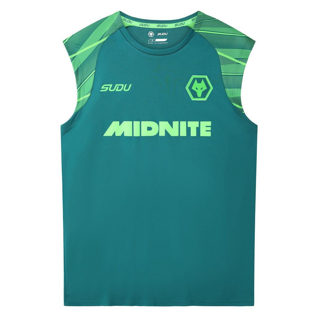 Wolves 2026-27 teal training vest front