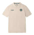 Wolves 2026-27 cream travel polo shirt front